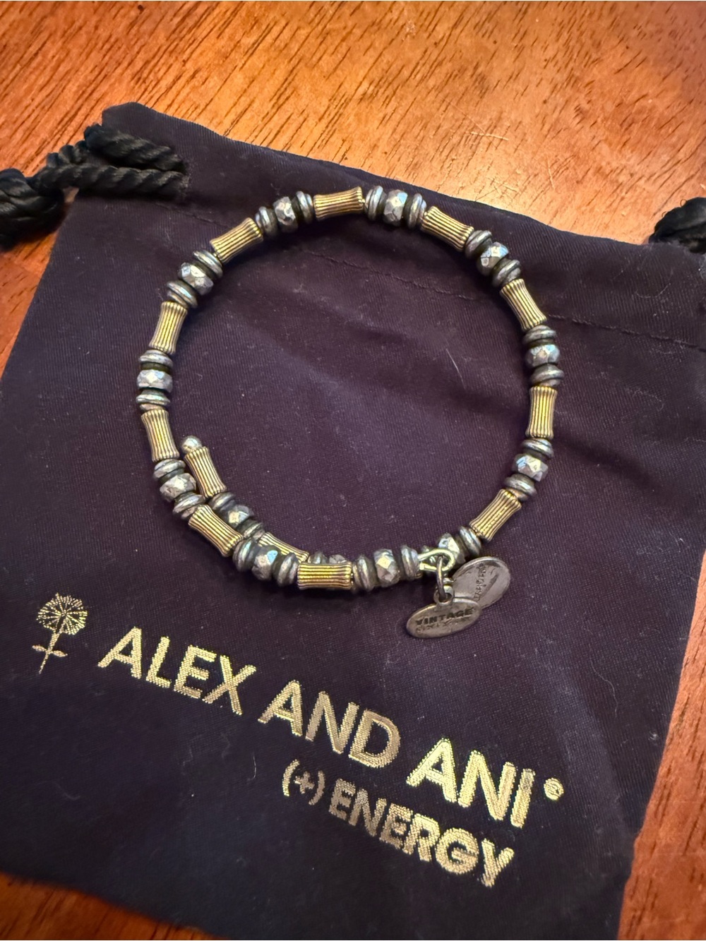 Alex and Ani Vintage Sixty-Six - energy-Beaded Wrap Bracelet